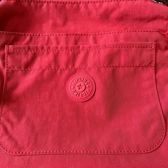 Kipling Sebastian Crossbody Bag in Signature Red Nylon OS - Picture 8 of 16